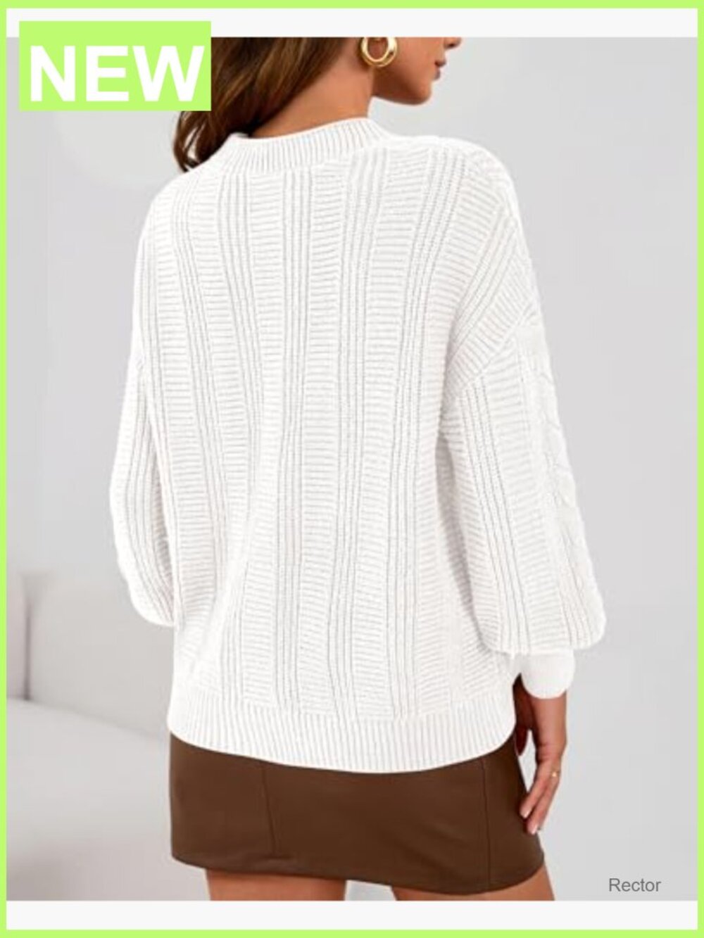 Chunky Cable Knit V-Neck Cardigan Sweater Button Up Long Sleeve - Picture 5 of 7